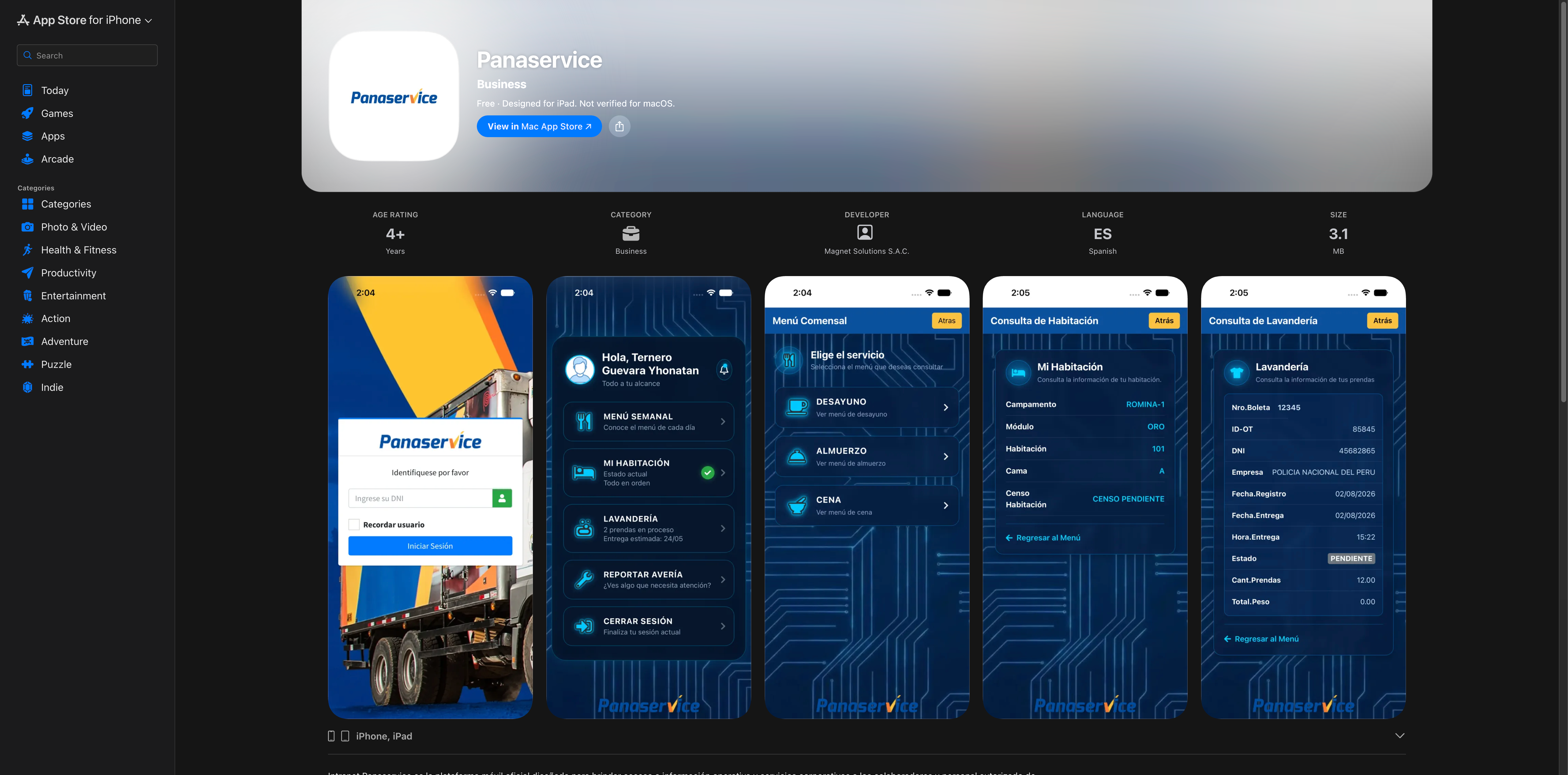 Panaservice Mobile Enterprise Ecosystem preview 2